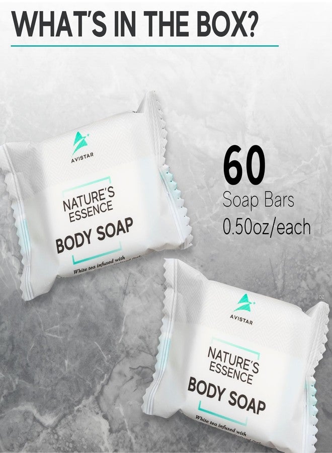 Avistar Bar Soap Bulk Individually Wrapped – 60 Pack 0.5 oz Mini Hotel Soap Bars Bulk – Travel Size Essential Toiletries for Hosts and Guests, Hotel, Hospitality, Shelters & Bathroom Amenities - Image 4